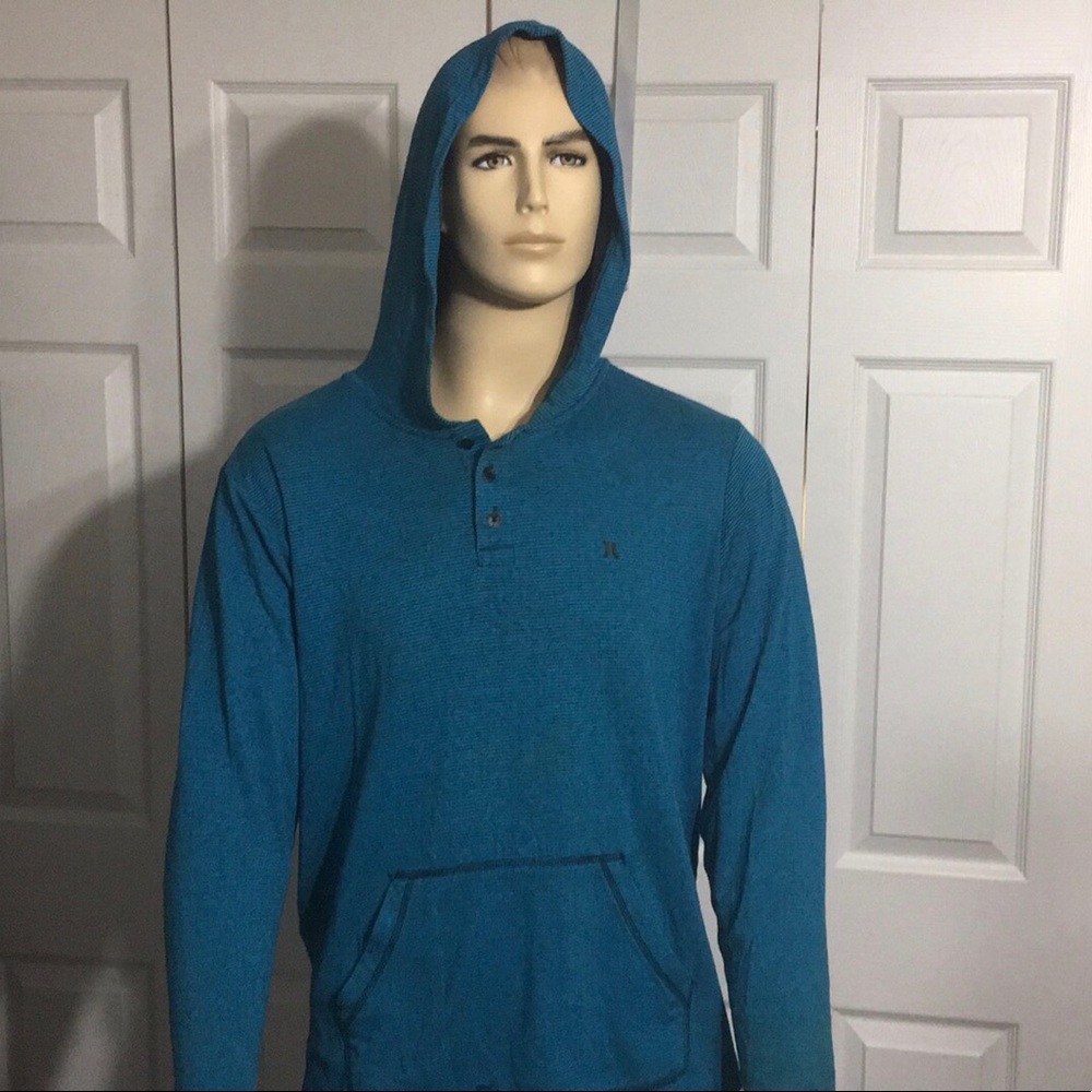 Hurley hoodie xl teal blue